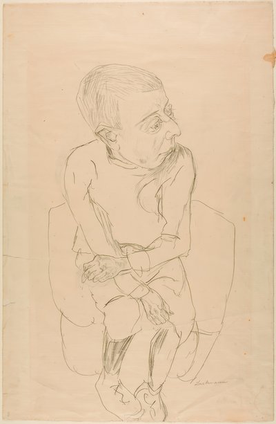 Seated Boy by Max Beckmann