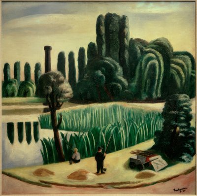 Seascape with Poplars by Max Beckmann
