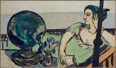 Pensive Woman by the Sea by Max Beckmann