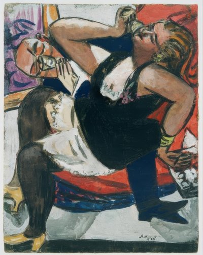 Seated Couple by Max Beckmann