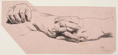Study of Hands by Max Beckmann
