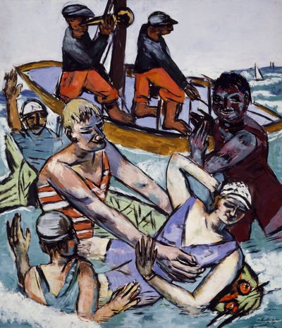 Swimming in August by Max Beckmann