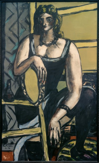 Dancer with Tambourine by Max Beckmann