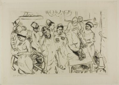The Large Operation, plate eighteen from Gesichter by Max Beckmann
