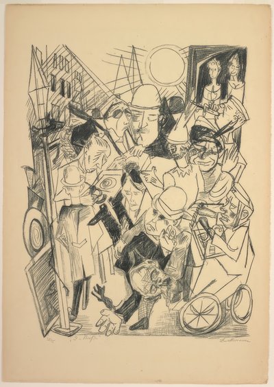 The Street, plate three from Die Hölle by Max Beckmann