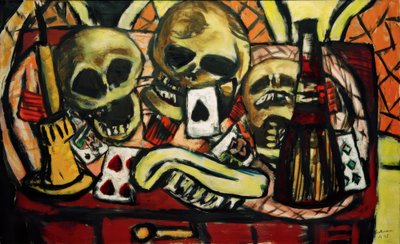 Still Life with Skull by Max Beckmann