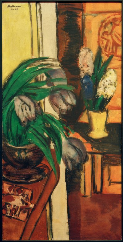 Violet Tulips by Max Beckmann