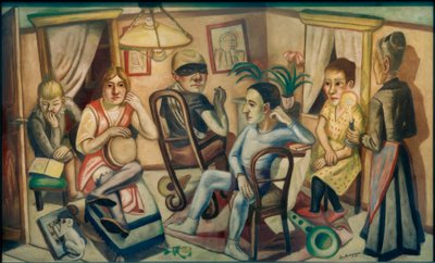 Before the Masquerade Ball by Max Beckmann