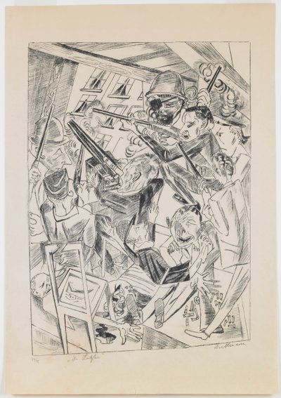 plate 10: The Last Ones by Max Beckmann