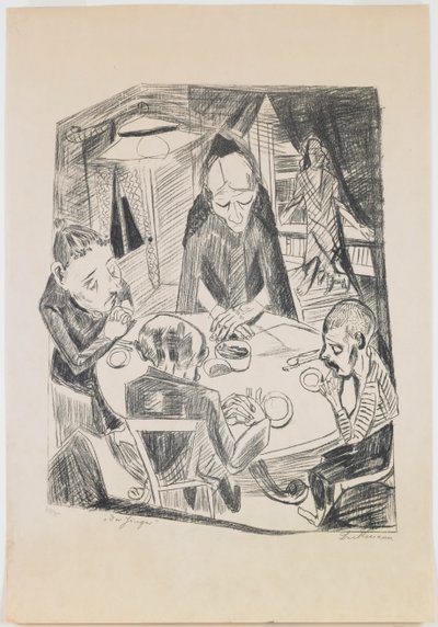 Plate 5: Hunger by Max Beckmann