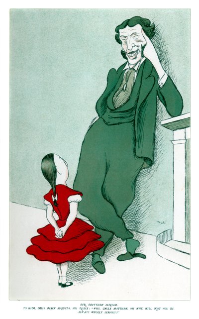 Matthew Arnold 1822-1888 and his niece, 1904 by Henry Maximilian Beerbohm