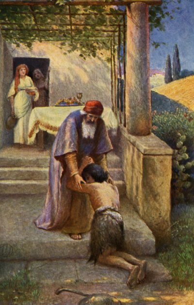 The Prodigal Son, New Testament scene by Max Hirmer