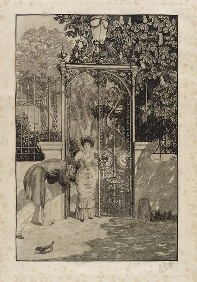 At the Gate by Max Klinger