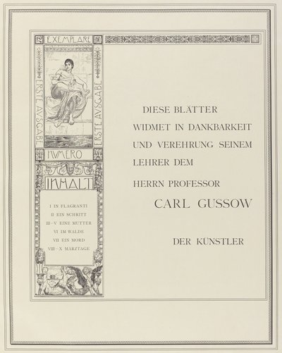 Dedication by Max Klinger