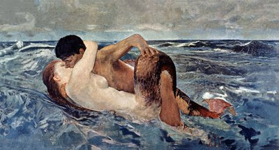 Triton and Mermaid by Max Klinger