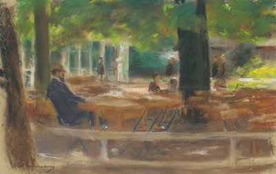 Beer Garden in Laren by Max Liebermann