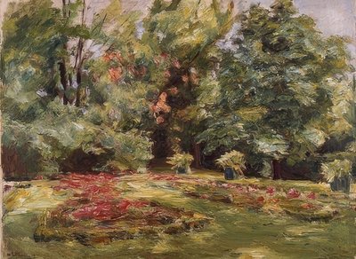 Flower Terrace in Wannsee Garden. 1924 by Max Liebermann