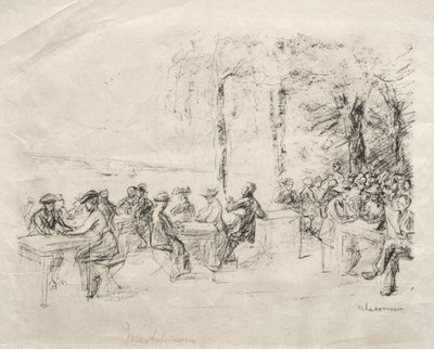 Cafe on the Havel by Max Liebermann