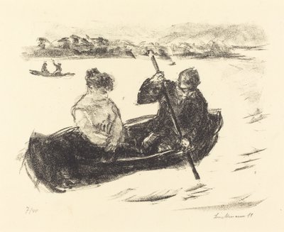 Canoeing by Max Liebermann