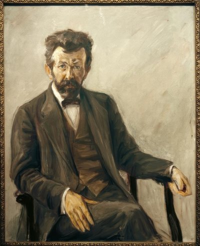 The Poet Richard Dehmel by Max Liebermann