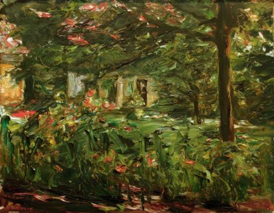 The Kitchen Garden Facing East by Max Liebermann