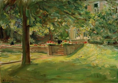 The Flower Terrace Facing Southwest / Wannsee Garden by Max Liebermann