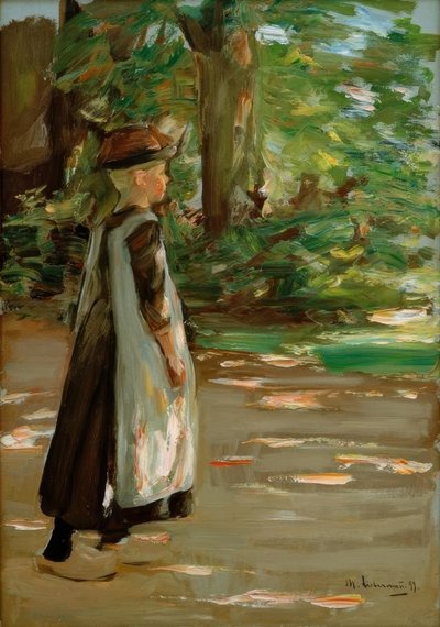 Walking Girl by Max Liebermann