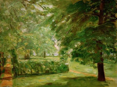 Hedge Gardens in Wannsee Facing East by Max Liebermann