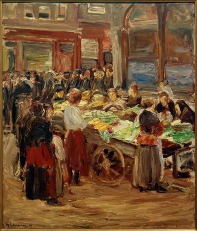 Jewish Quarter in Amsterdam - Vegetable Market by Max Liebermann