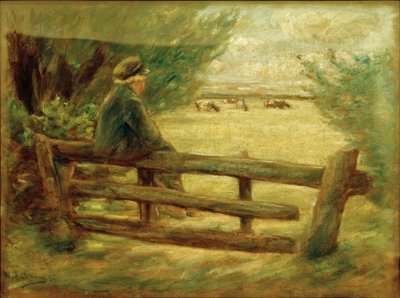 Boy with Cows by Max Liebermann