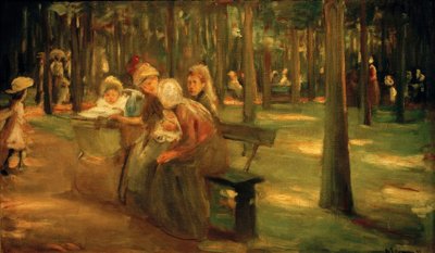 Nannies and Governesses in the Tiergarten by Max Liebermann