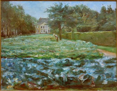 Cabbage Field in Wannsee Garden Facing West by Max Liebermann