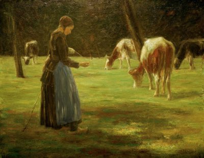 Cowherd by Max Liebermann