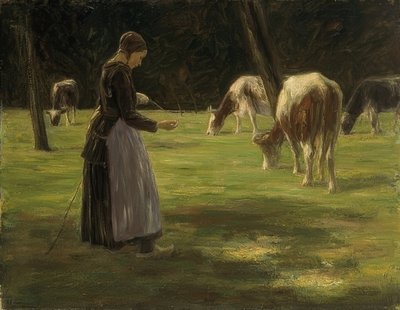 Cowherd by Max Liebermann