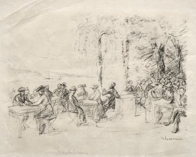 Restaurant by the Water by Max Liebermann