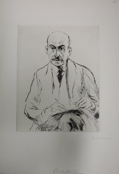 Self-Portrait at 70 by Max Liebermann