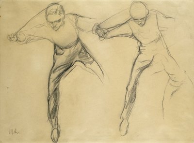 Two Male Figures by Max Liebermann