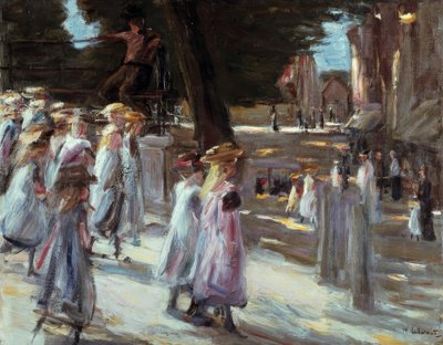 Way to School in Edam by Max Liebermann