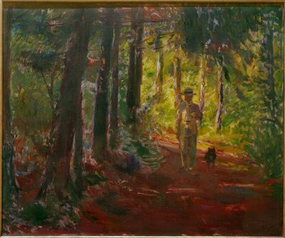 Man on a Forest Path by Max Slevogt