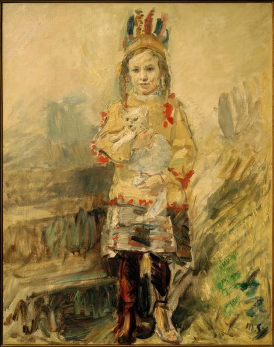Nina as an Indian by Max Slevogt