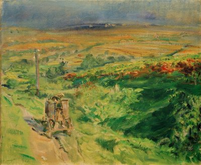Palatinate Landscape with Wine Vat by Max Slevogt