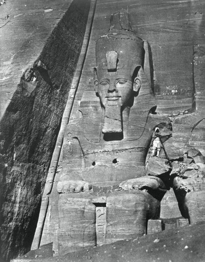 Colossal statue, Egypt by Maxime Du Camp