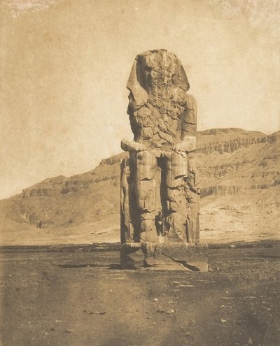 Colossal Monolith of Amenophis III, Thebes by Maxime Du Camp