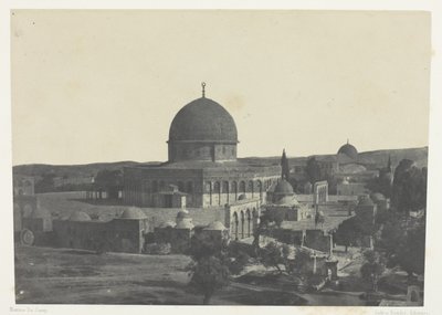 Jerusalem, Dome of the Rock; Palestine by Maxime Du Camp