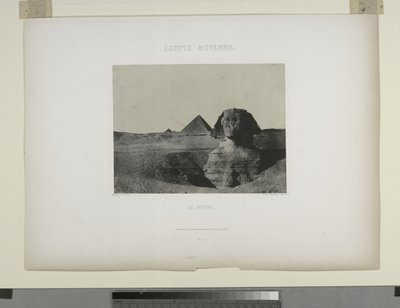 The Sphinx, Egypt by Maxime Du Camp