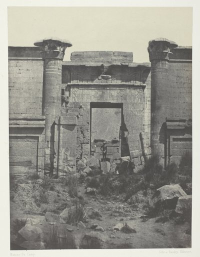 Medinet-Habu, Propylaea of the Thutmoseum; Thebes by Maxime Du Camp