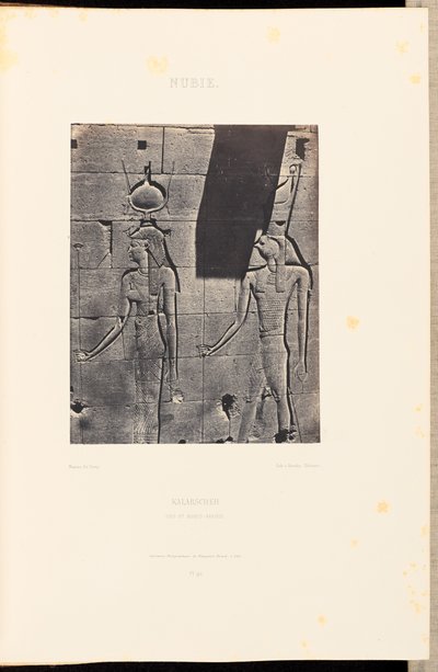 Nubia. Kalabscheh. Isis and Horus-Arsiesi by Maxime Du Camp