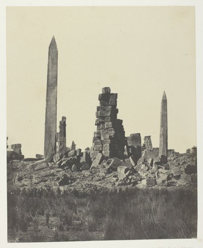 Palace of Karnak, The Obelisks; Thebes by Maxime Du Camp
