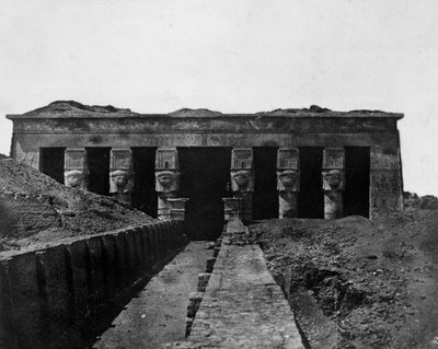 Temple of Denderah, Upper Egypt, 1852 by Maxime Du Camp