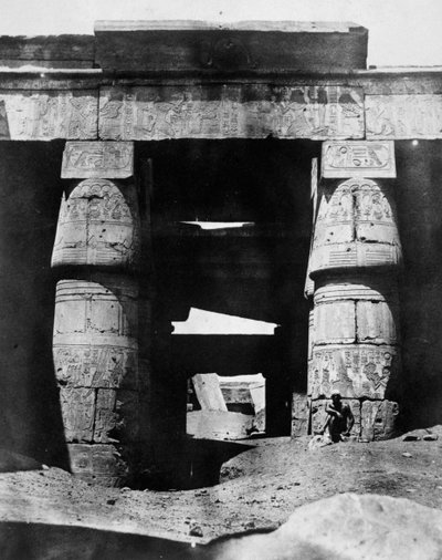 Temple ruins, Egypt, 1852 by Maxime Du Camp